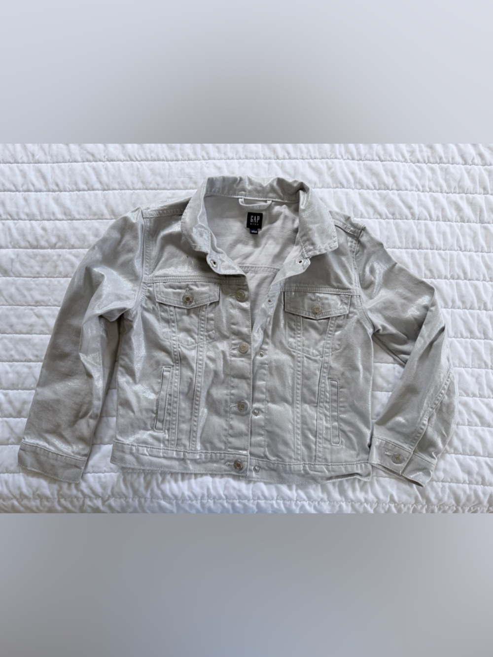 GAP Kids Shimmery Silver Jacket